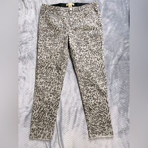 Democracy Ab Technology Gray Animal Print Slimming‎ Jeans Pants 12